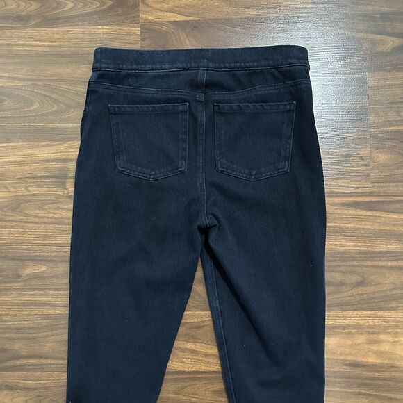 SPANX Jean-Ish Ankle Leggings Pull On Size M Blue Denim Stretch Jeggings EUC - Picture 6 of 14